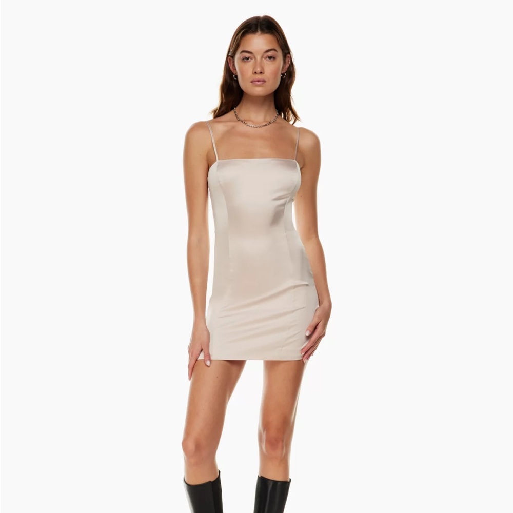 NWT Sunday Best Shimmer Dress in cream Sz 6